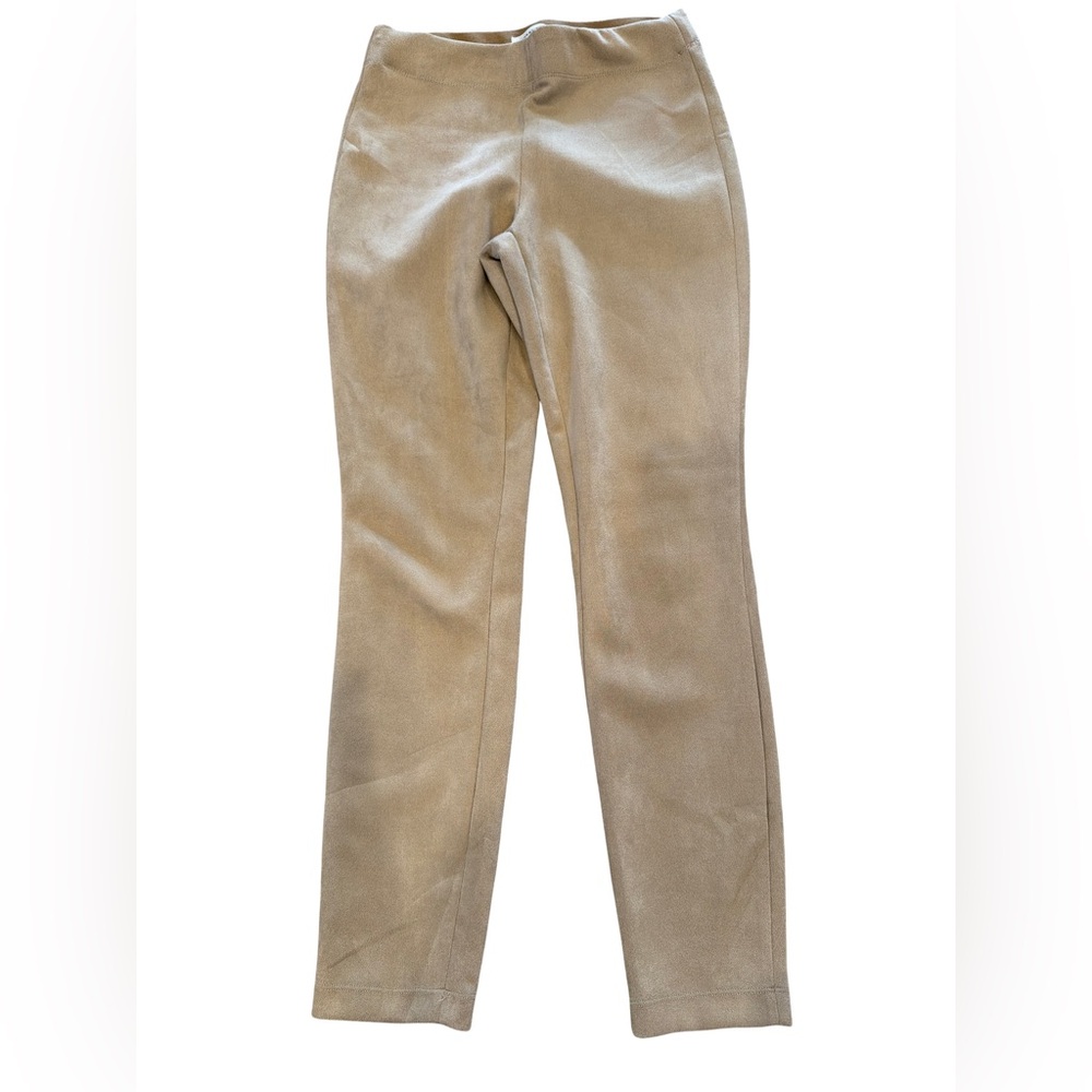 Max Studio Light Brown Faux Suede Pants